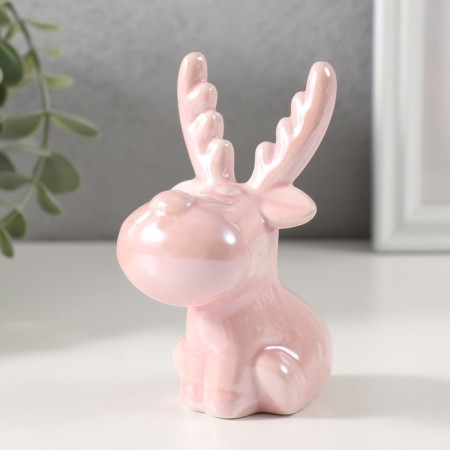 Souvenir Ceramics "A deer is puffy with short legs" 7.4x5.5x10.3 cm-3