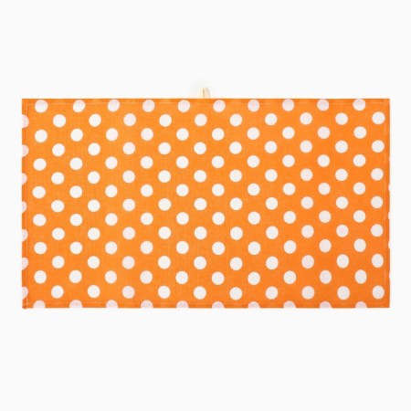 Towel 35x60cm peas, orange, waffle, 120 g/m, HL100%-5
