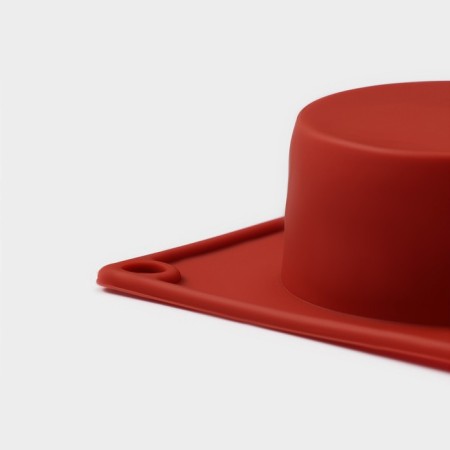 Silicone form for baking shares “Figures. Circ”, 29 × 17 × 2.7 cm, 8 cells (5.8 × 2.7 cm), brown color-5