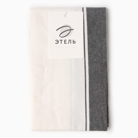 The towel Ethel "Stripes", col. Black, 38x63 cm, 100% HL-5