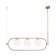 Suspension lamp Maytoni Mod221PL-03BS, 3CHE14, 40W, 89x25.5 cm, brass color