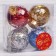 Set of balls plastic D-6 cm, 4 pcs "Festival" mix