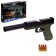 Glock Pistol, with sleeves, muffler, shoots soft bullets