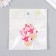 Decor for creativity Textile embroidery "Angel in a pink dress" 4.5x4 cm