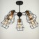 Chandelier 2210/5 E27 40W Black-Bronze 34.4x34.4x68 cm Bayerlux
