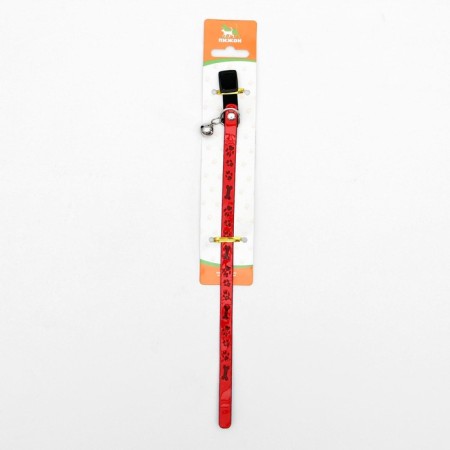 A collar with a reflective coating "Bones and legs", with an elastic band, a bell 27 x 1 cm, mix color-5