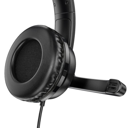 Hoco W103 headphones, gaming, invoices, microphone, 3.5 mm, 1.2 m, black-4