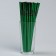 Cocktail tubes with corrugation, in a set 25 pieces, green color