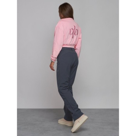Sports female trousers, size 44, dark gray color-3