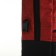 City backpack with USB from textiles with lightning, 2 pockets, black/red color