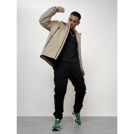 Male spring jacket, size 52, beige color-12