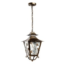 Garden-park lamp Feron PL635, IP44, E27, 60 W, 224x224x900 mm, color black gold