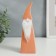 Souvenir Ceramics "Bearded Gnome in the High Coll" Orange Fllock 22x4.7x6.8 cm