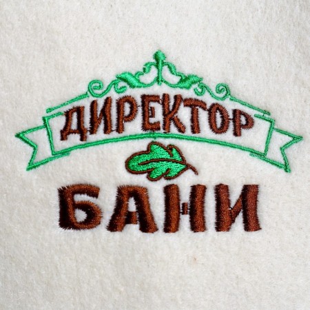 Набор банный 3 предмета "Директор бани", белый, в плёнке-2