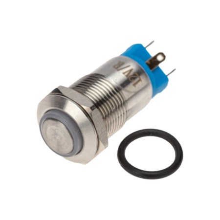 Anti-Vandal button Ø12 12V (LED) B/Fix (4C) OFF- (ON) red (A-12-C2) rexant