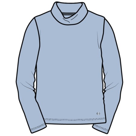 Turtleneck for girls, height 134 cm-6