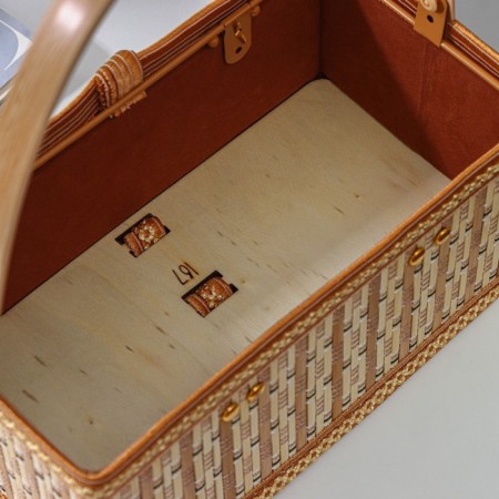 Basket for storage of the shade Nature, 24 × 14 × 10.5, bamboo-3
