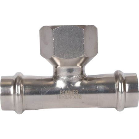 Rommer RSS-0015-001834, VPR-BR, D = 18 mm x 3/4, ”press, a press, stainless steel, stainless steel-2