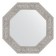 Mirror in the baguette frame, a wave of chrome 90 mm, 61x61 cm