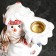 Snowman Snowman with a gift 12cm