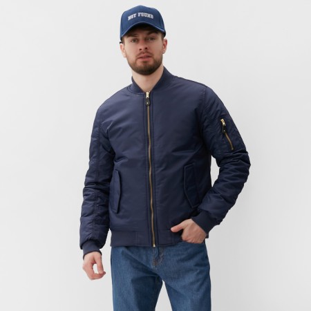 Male bomber at the MIST zipper, size 54, blue
