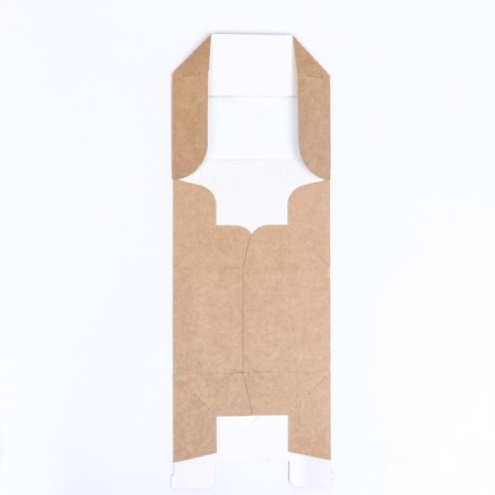 Folding box, with a window, craft, 15 x 10 x 8.5 cm-4