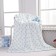 Baby plaid with a toy, size 90x120 cm, blue color