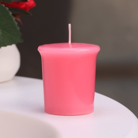 Aromatic candle "Peony", peony, set 5x4.5 cm, 3 pcs-1