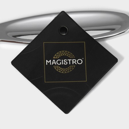 Magistro volt pizza and dough knife, stainless steel, silver color-6