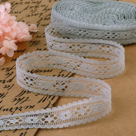 Capricon lace, 22 mm × 10 ± 1 m, gray color