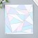 Scrapbooking paper bilateral gold "Triangles" density 180 g 30.5x32 cm