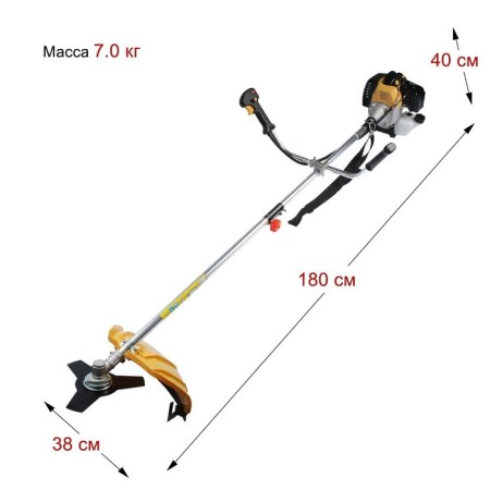 Trimmer gasoline tundra, Easy-Start, Field/Knife, 43 cm3, 2 hp, in two boxes-6