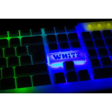 Keyboard Defender Dark White GK-172, Game, Wending, Lighting, 104 Key, USB, White-7