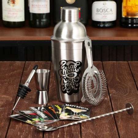 Bartender bar, 5 items, recipes cards-1