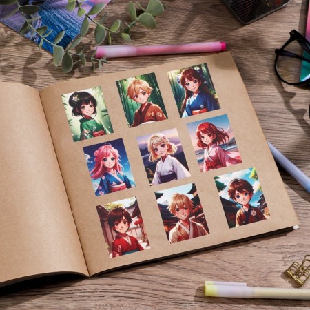 Paper stickers "Anime", 11 x 15.5 cm-3