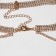 Choker "ice", white color in gold 4 rows, 44.5 cm