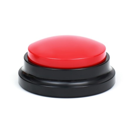 Sound button - Cliler for animal training, 9 x 9 x 5, cm. Red-1