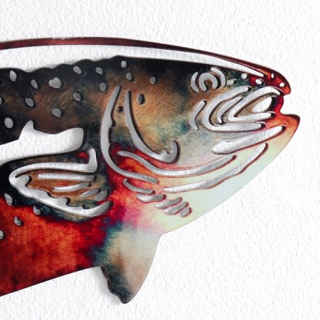 Panel interior metal "Fish" 28x25.9 cm-2
