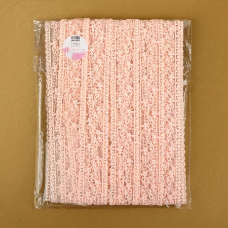 Lace on a grid 30 mm × 9 ± 0.5 m, pink color-2