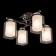 Ceiling Citilux Cutilux CL111141, 42.5x42.5x24.5 cm, 4x75W, E27, Black Color Black