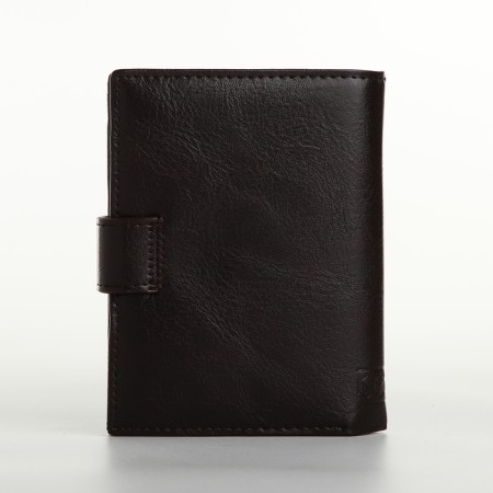 Male purse on magnet 3 in 1, department for auto documents, passports, brown color-1