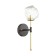 Bra Stono, 1x40W G9, black color, gold, IP20