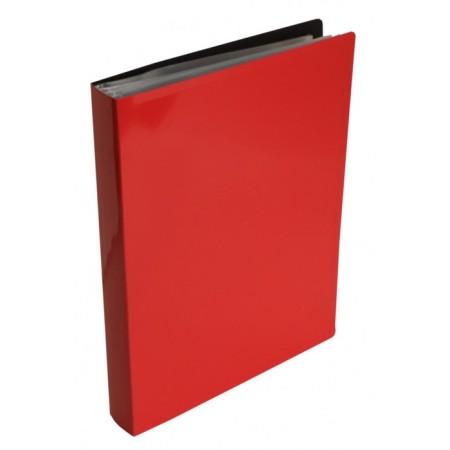 Folder with 100 A4 inserts, 700 μm, Calligrata Deluxe, 40 mm, in the box, red-1