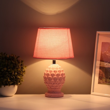 Table lamp "Budo" 1x40W E14 pink 20x20x34cm-1