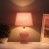 Table lamp "Budo" 1x40W E14 pink 20x20x34cm