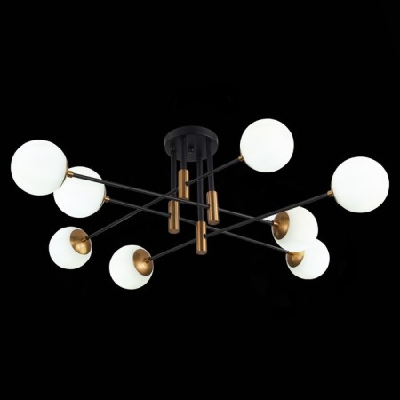 Ceiling Ceiling ST LUCE. SL1203.402.08. Limano. 8x40 watts, E27, 118.5x118.5x3.7 cm, bronze color, black-1