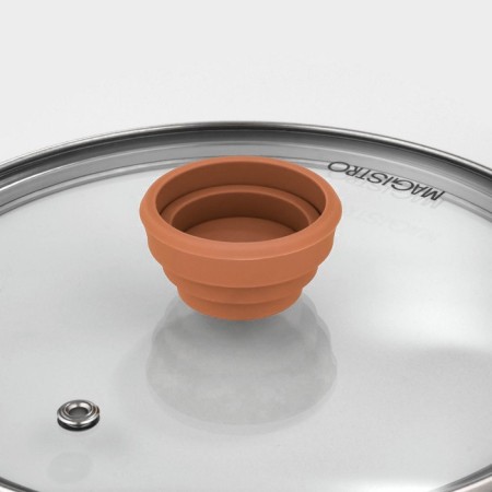 A set of stainless steel dishes Magistro, 3 pcs: D = 16/20/24 cm, induction-7