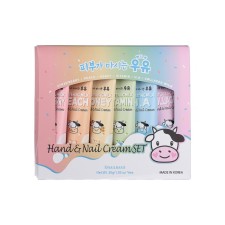 A set of hand and nail creams Welcos Kwailnara Hand & Nail Cream set, 6 pcs