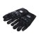 Motorcycle gloves with protective inserts, steam, size XXL, black