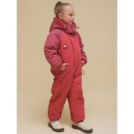 Combiason for girls, height 98 cm, red color-11
